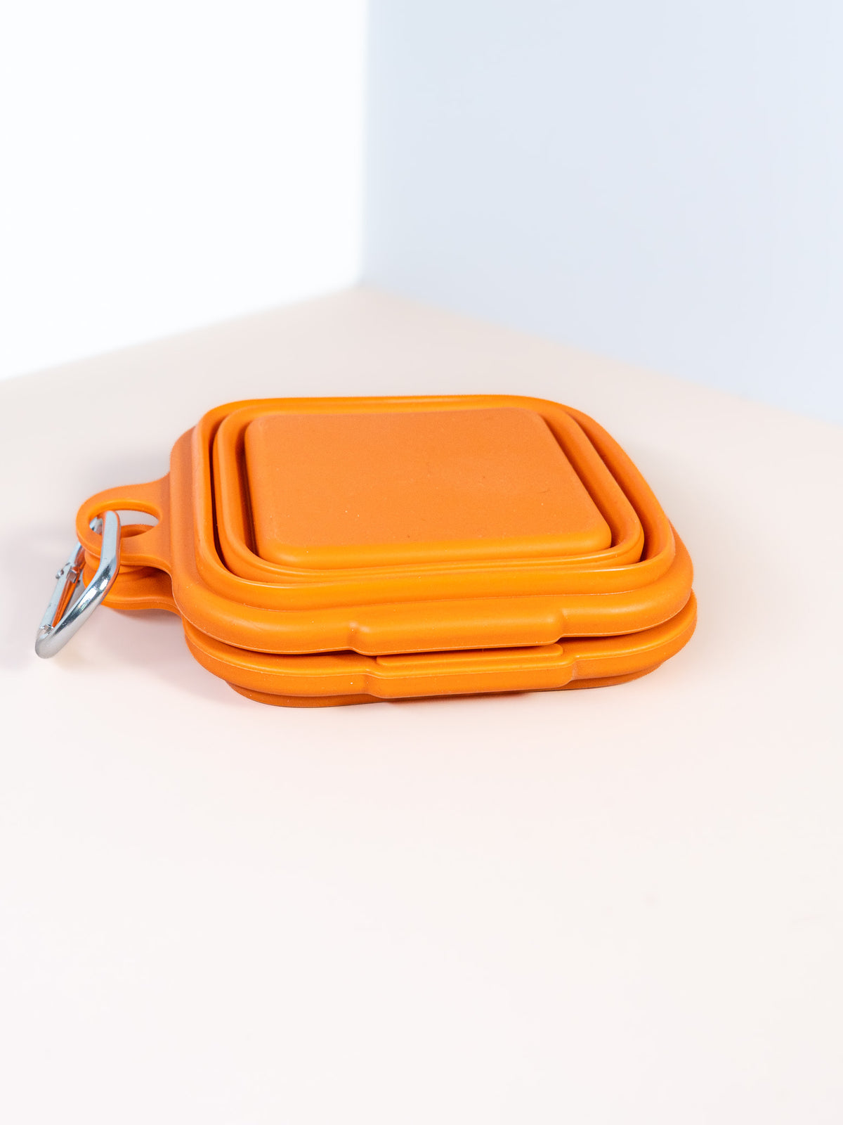 Collapsible Dual Pet Bowl with Clip - Portable Silicone Feeder