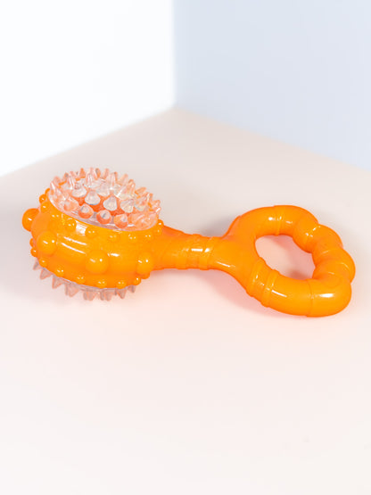 Light-Up Spiky Handle Dog Toy - Squeaky & Flashing