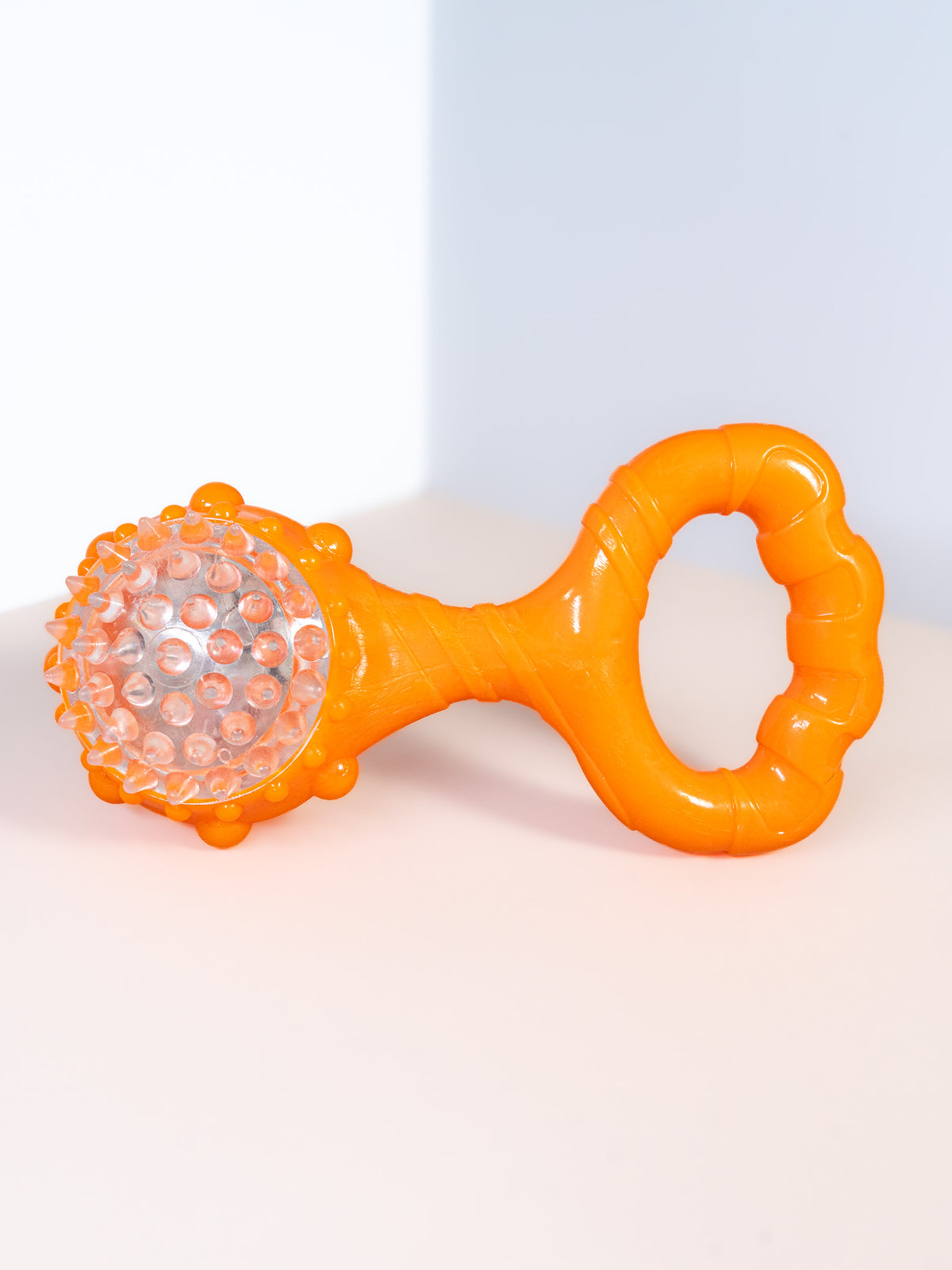 Light-Up Spiky Handle Dog Toy - Squeaky & Flashing