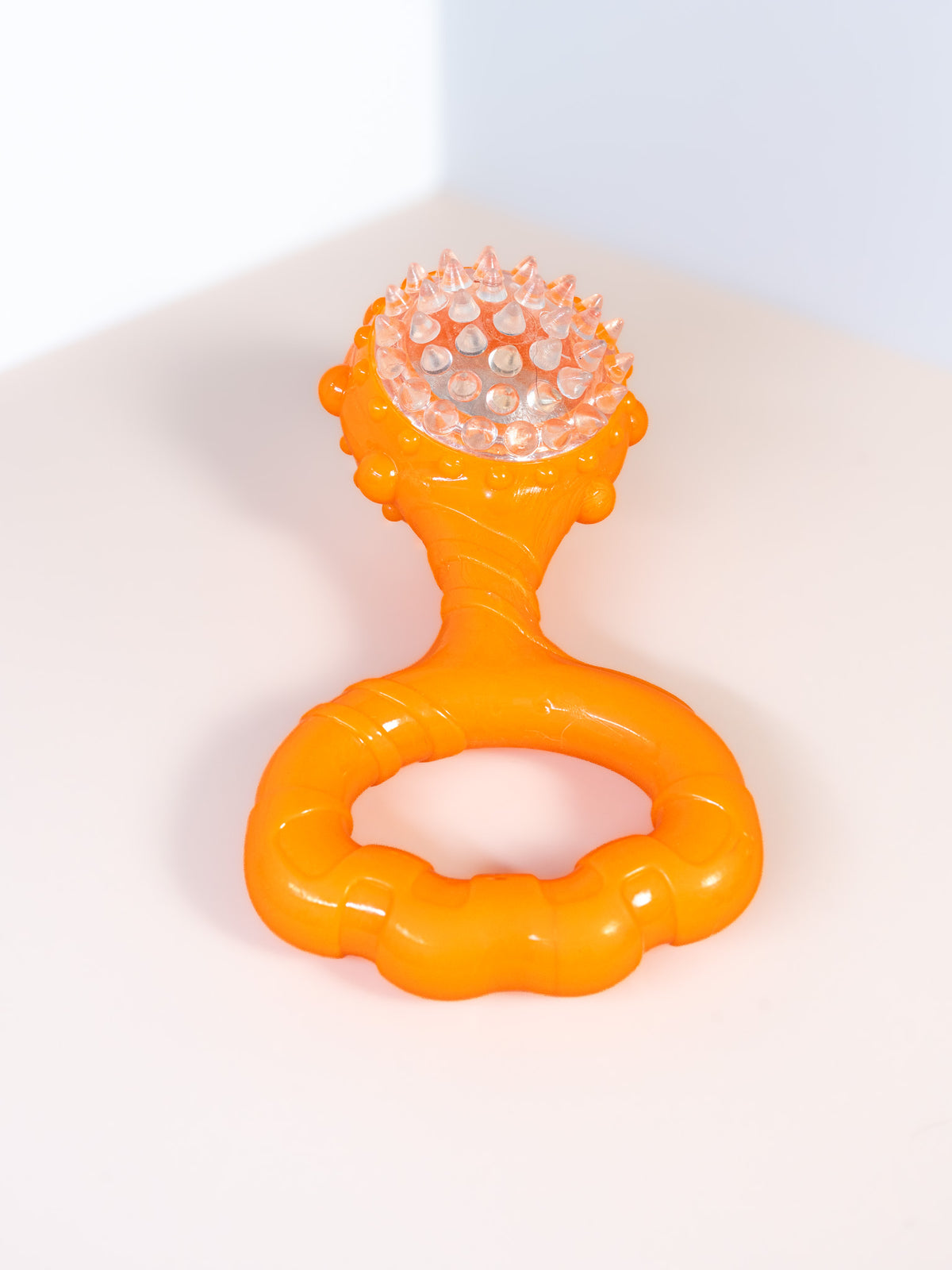 Light-Up Spiky Handle Dog Toy - Squeaky & Flashing