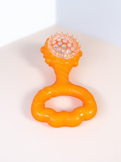 Light-Up Spiky Handle Dog Toy - Squeaky & Flashing