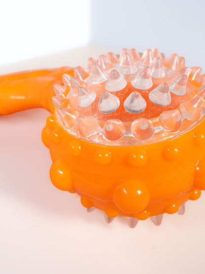 Light-Up Spiky Handle Dog Toy - Squeaky & Flashing