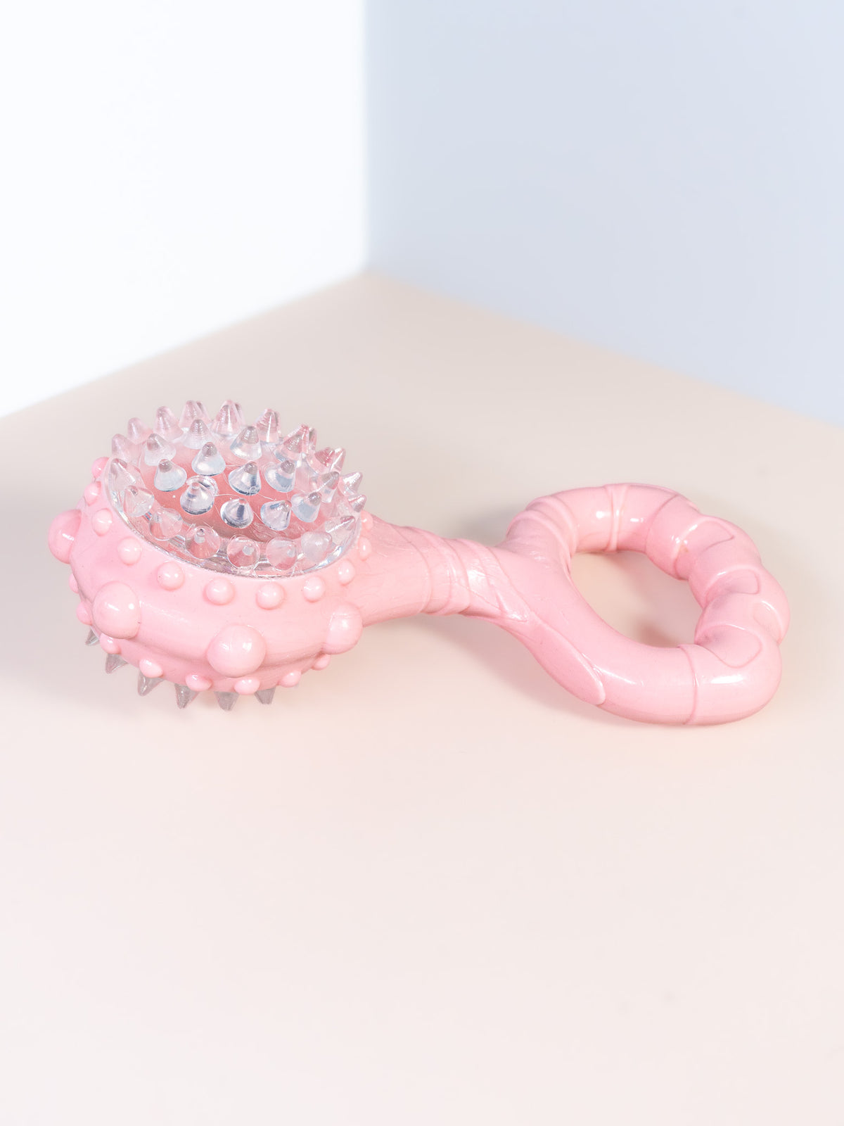 Light-Up Spiky Handle Dog Toy - Squeaky & Flashing