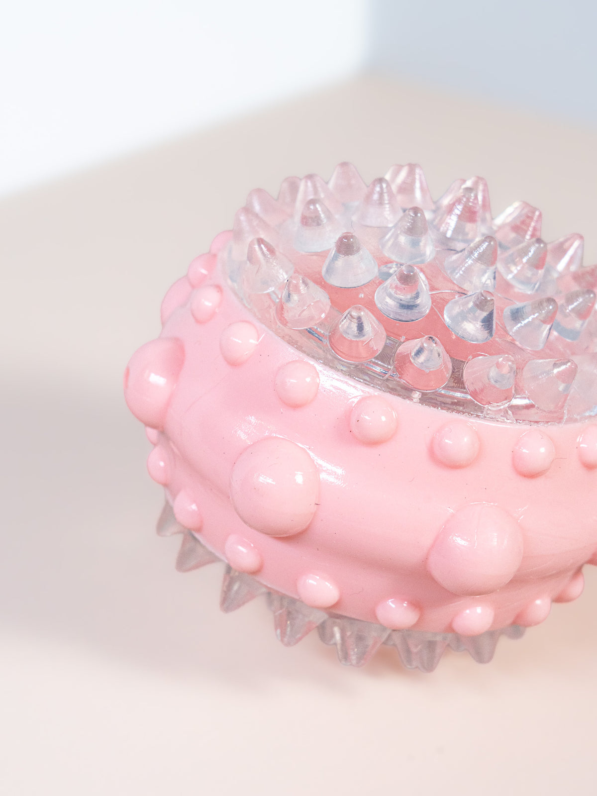 Light-Up Spiky Handle Dog Toy - Squeaky & Flashing