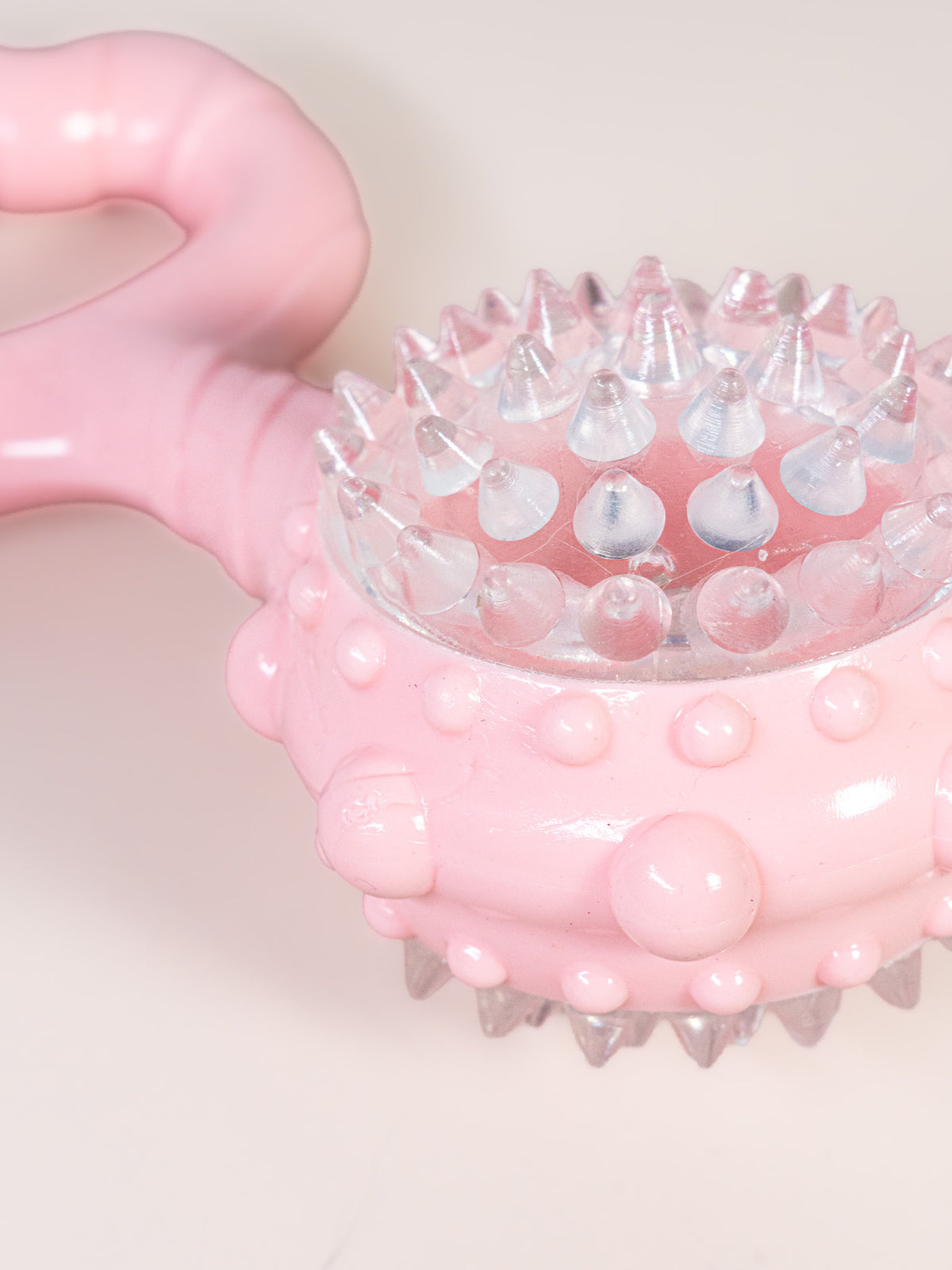 Light-Up Spiky Handle Dog Toy - Squeaky & Flashing