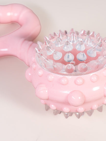 Light-Up Spiky Handle Dog Toy - Squeaky & Flashing