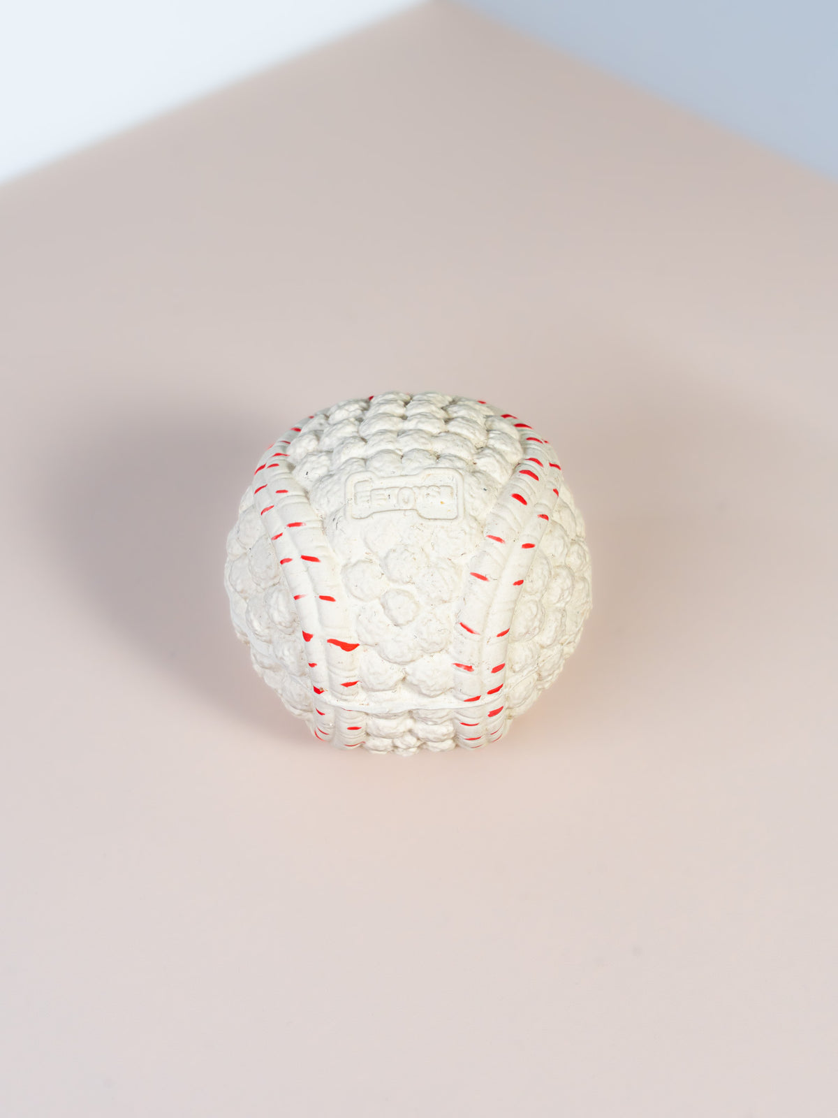 Squeaky Baseball Silicone Dog Toy - Soft & Textured