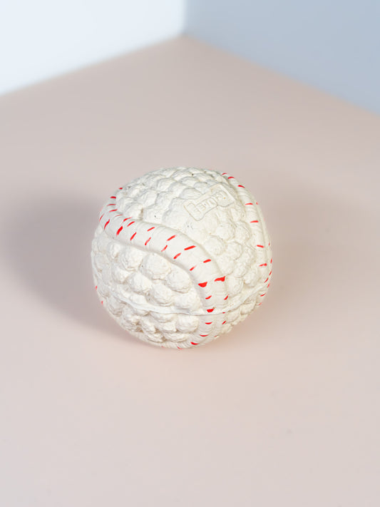 Squeaky Baseball Silicone Dog Toy - Soft & Textured