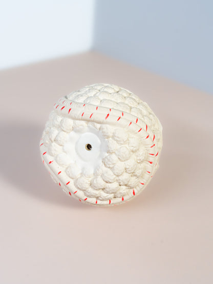 Squeaky Baseball Silicone Dog Toy - Soft & Textured