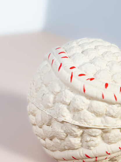 Squeaky Baseball Silicone Dog Toy - Soft & Textured