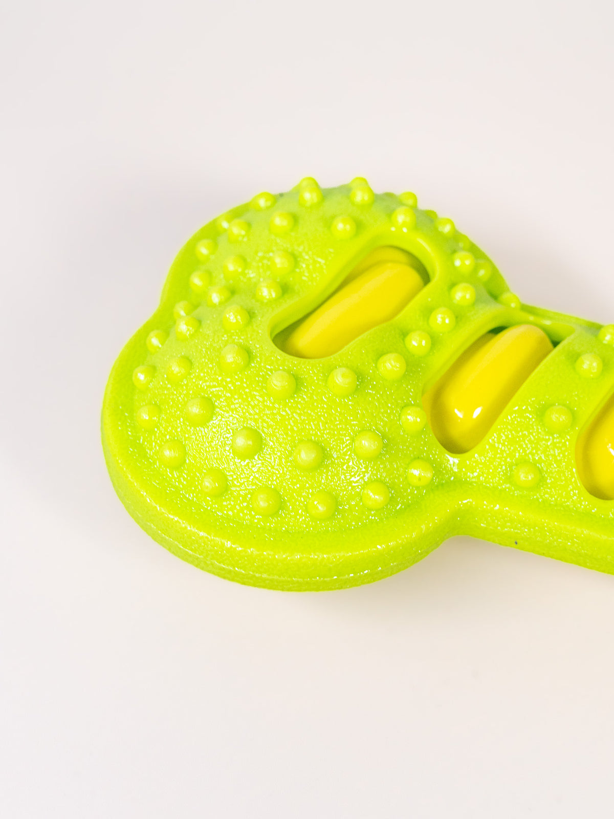 Squeaky Textured Silicone Bone Dog Chew Toy
