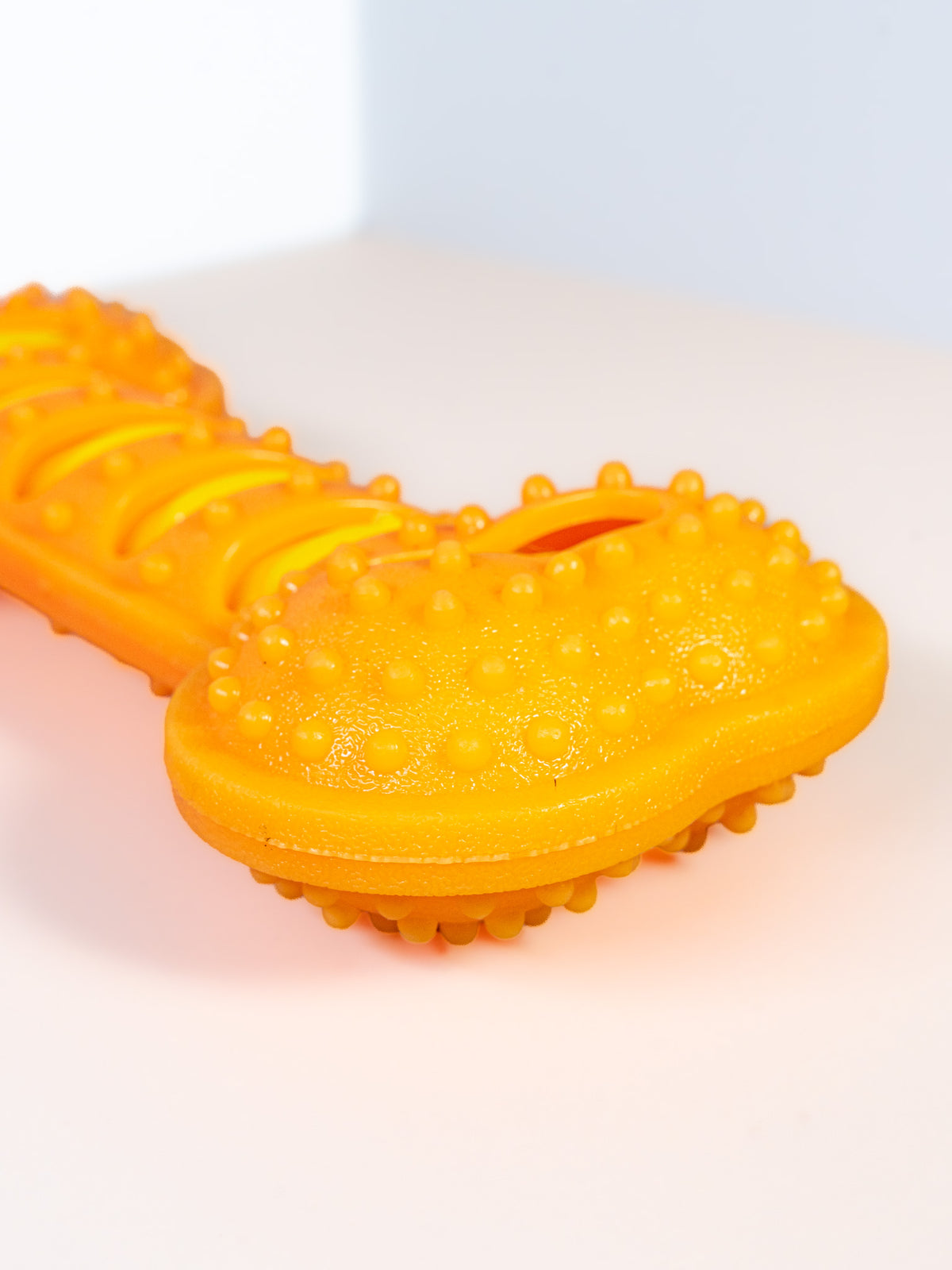 Squeaky Textured Silicone Bone Dog Chew Toy