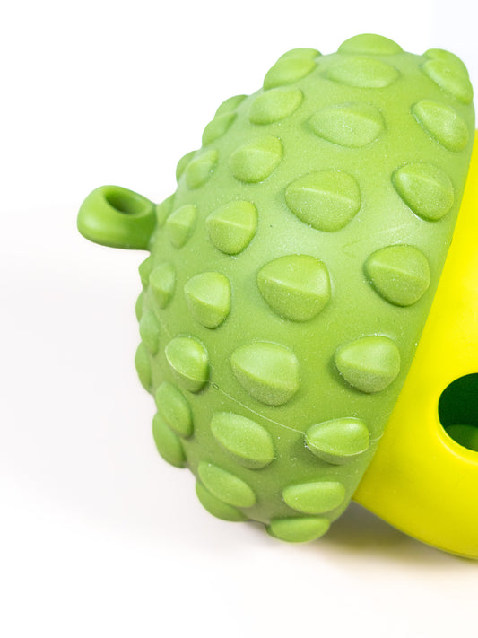 Treat-Dispensing Acorn Dog Toy - Separable Silicone