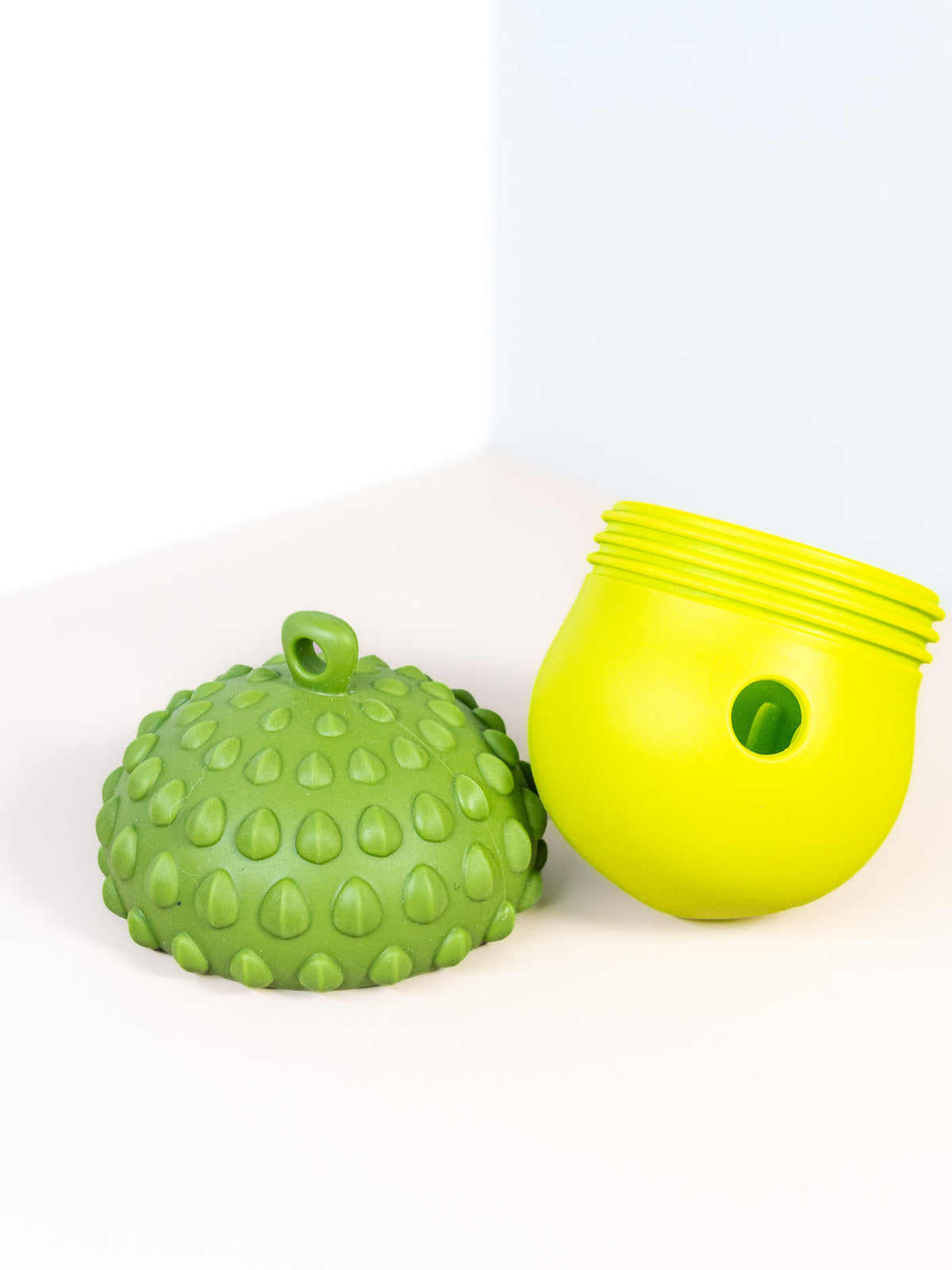 Treat-Dispensing Acorn Dog Toy - Separable Silicone