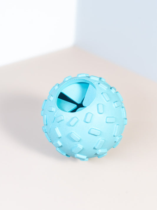 Treat-Dispensing Silicone Ball Dog Toy - Textured & Interactive