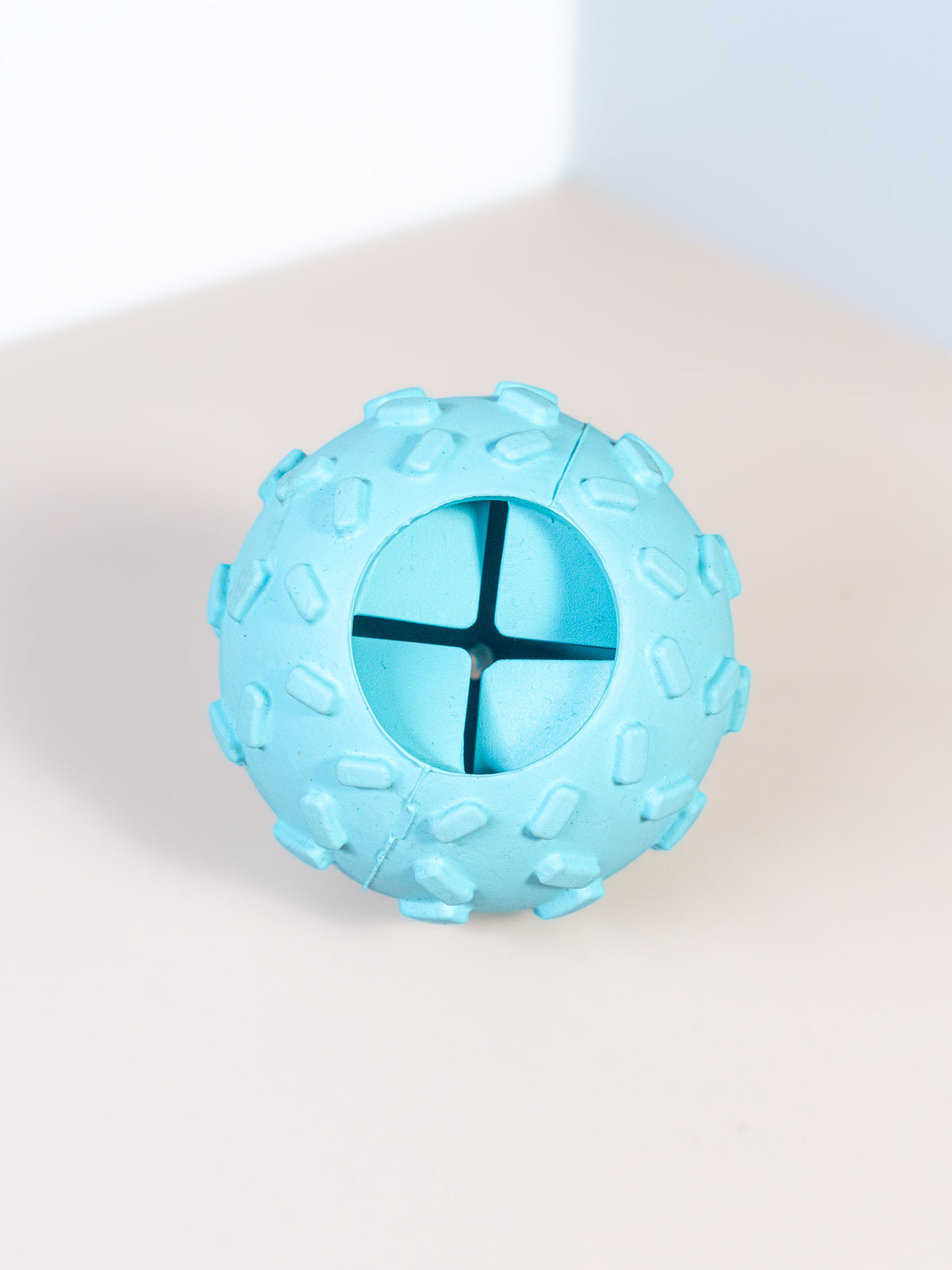 Treat-Dispensing Silicone Ball Dog Toy - Textured & Interactive