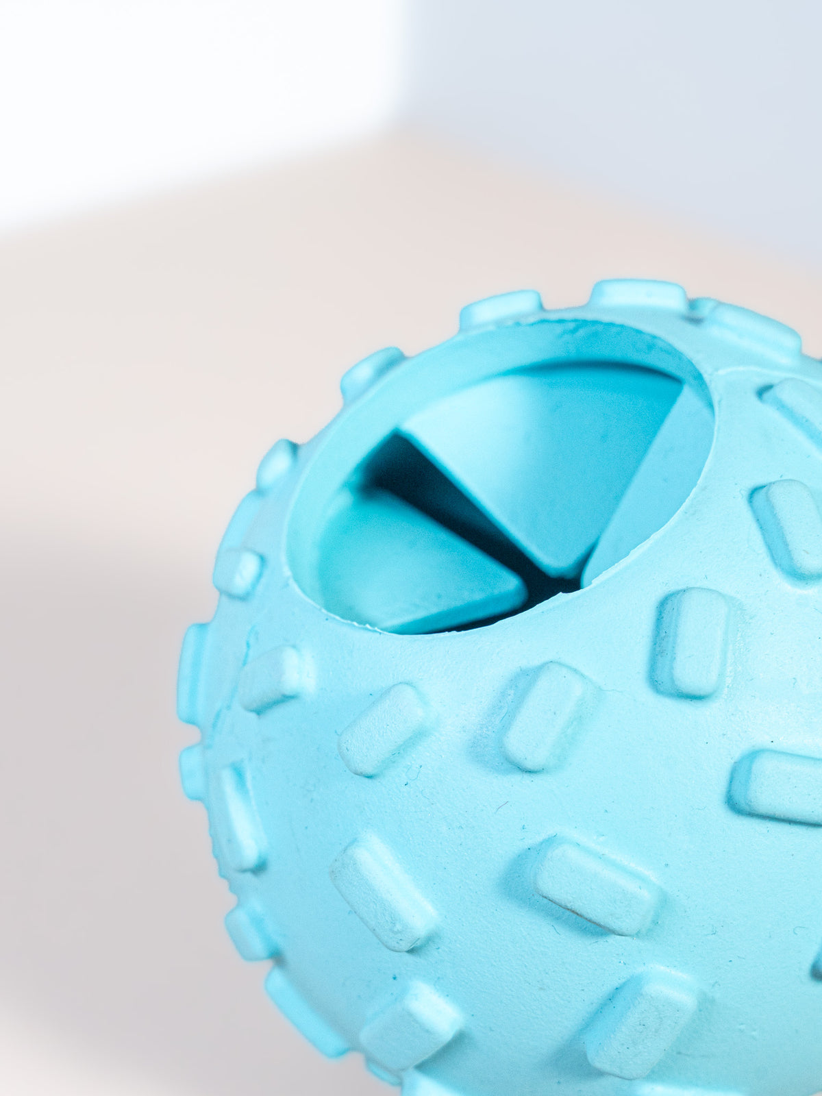 Treat-Dispensing Silicone Ball Dog Toy - Textured & Interactive
